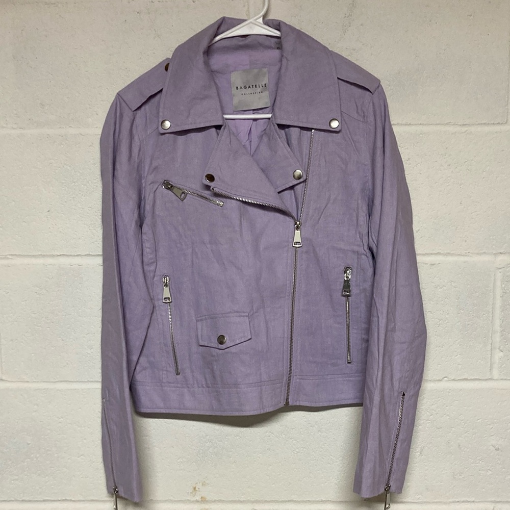 Lavender Biker Jacket